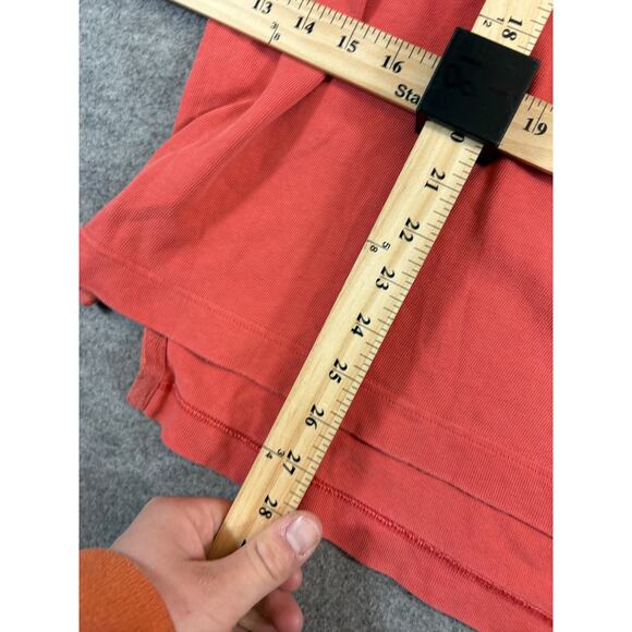 VINTAGE Y2K GAP Shirt Mens Medium Red Long Sleeve Polo Rugby Athleisure Sporty - Picture 3 of 6